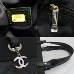 Chanel Paris Biarritz PM Tote Black Silver — view 6