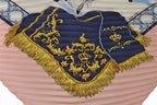 Hermes Scarf Pleated Carre Shawl Diamond Silk Twill Equestrian School Real — view 4