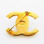 Chanel Brooch Vintage Turnlock Gold Plated Rhinestone — view 5