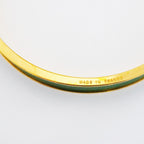 Hermes Bangle Kelly Gold Plated Green Bracelet — view 5