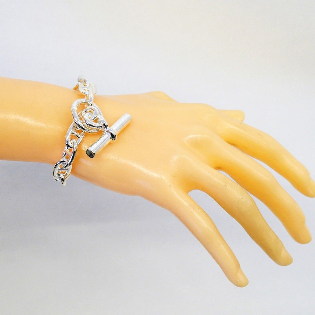 Hermes Bracelet Chaine D'ancre MM 15 Links 925 Sterling Silver — view 6