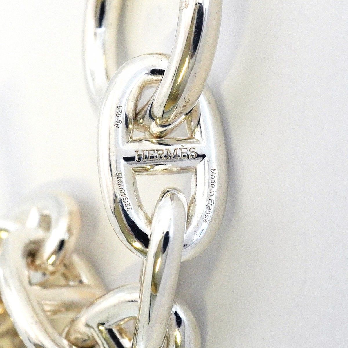Hermes Bracelet Chaine D'ancre MM 15 Links 925 Sterling Silver — view 4