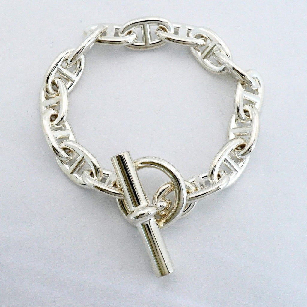 Hermes Bracelet Chaine D'ancre MM 15 Links 925 Sterling Silver — view 3