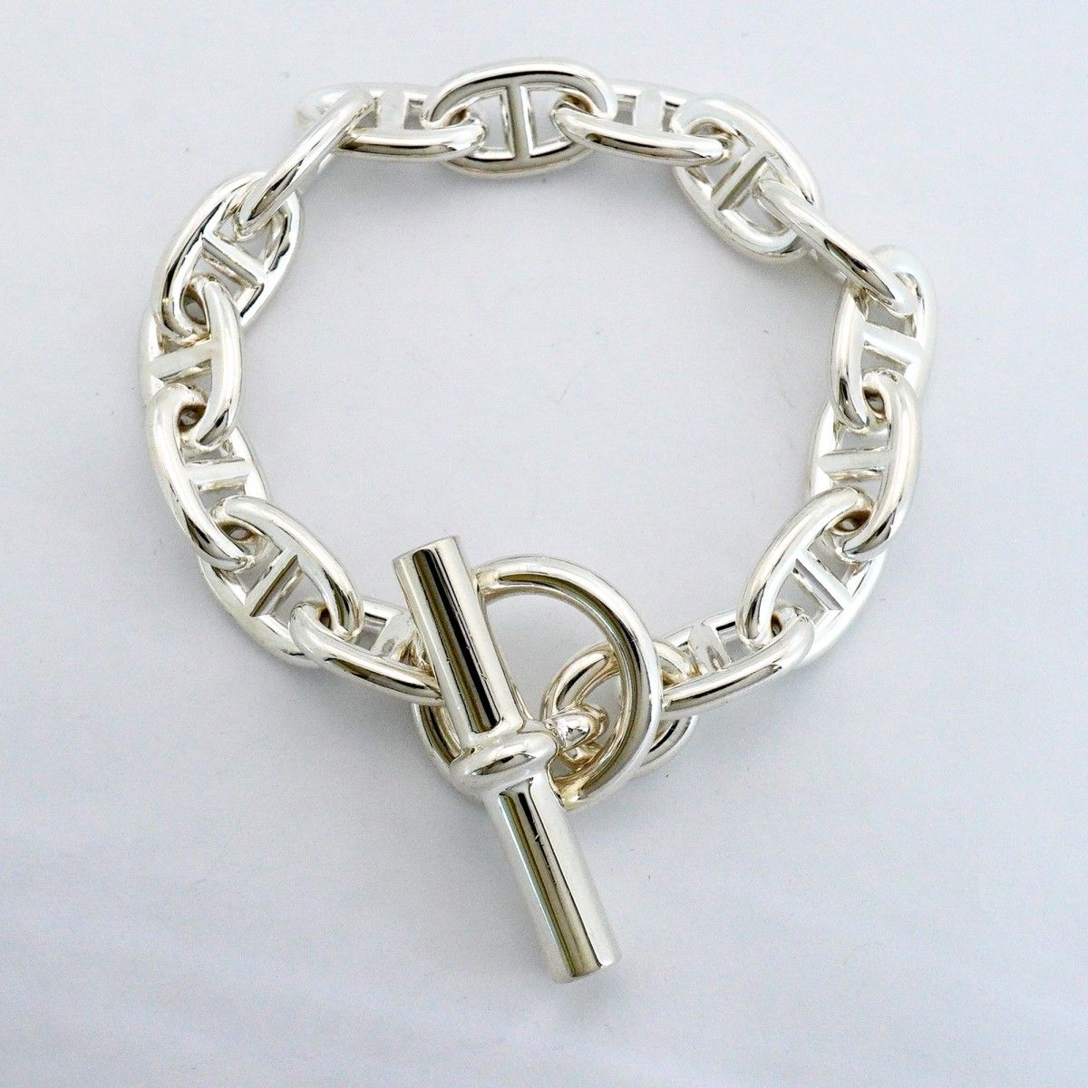 Hermes Bracelet Chaine D'ancre MM 15 Links 925 Sterling Silver — view 3