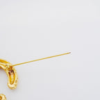 Chanel Brooch Vintage CC Logo Lava Motif Gold Plated — view 8