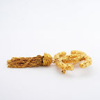 Chanel Brooch Vintage CC Logo Lava Motif Gold Plated — view 3