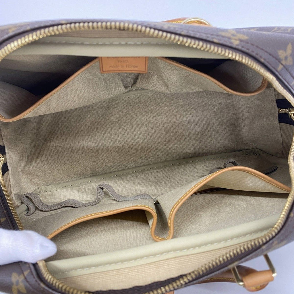 Louis Vuitton Handbag Monogram Deauville Brown — view 4
