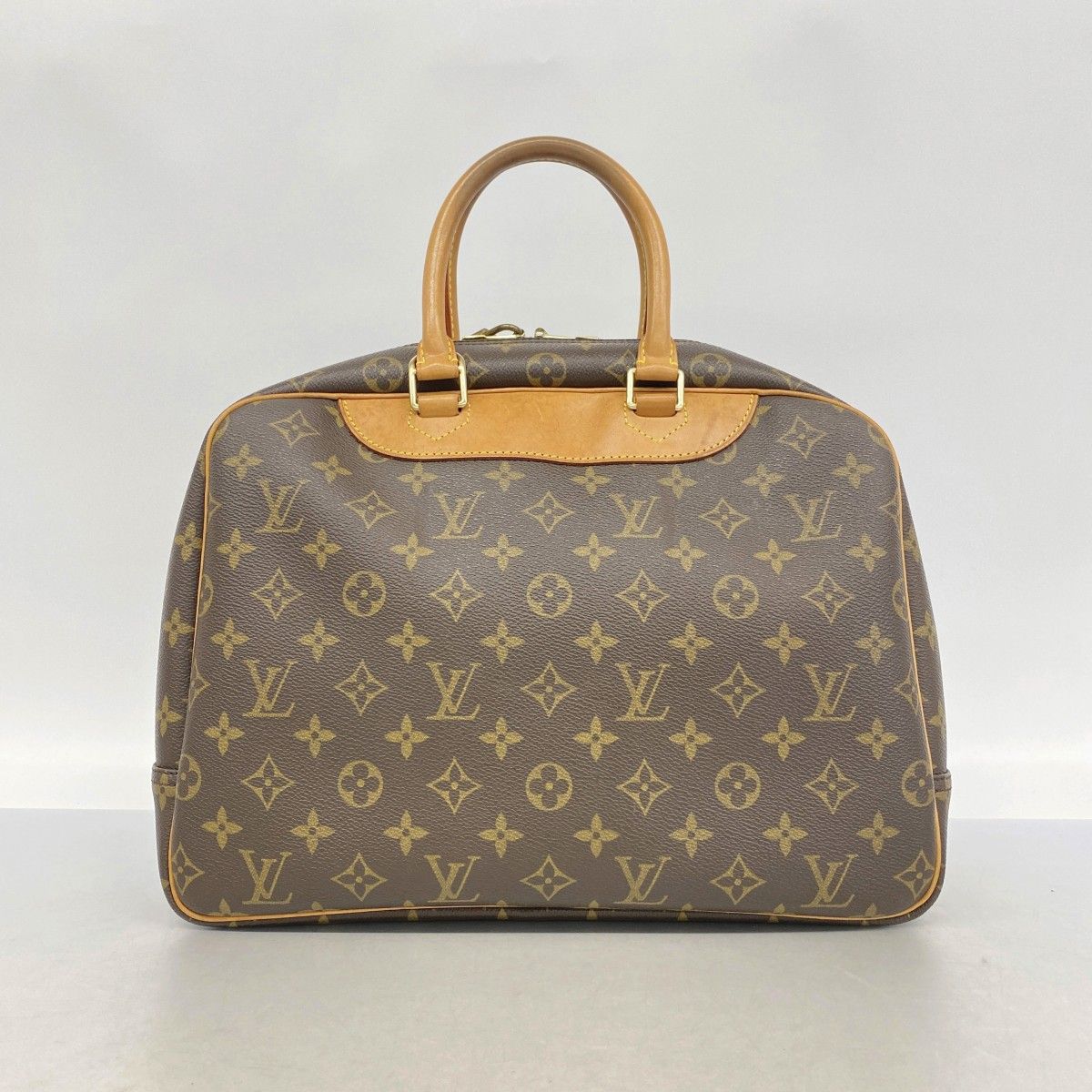 Louis Vuitton Handbag Monogram Deauville Brown — view 9