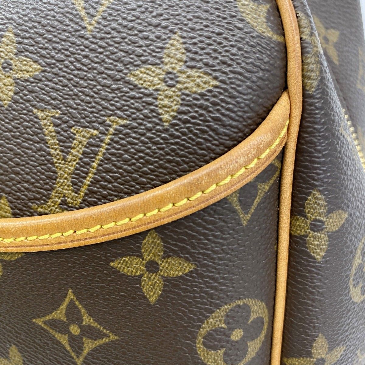 Louis Vuitton Handbag Monogram Deauville Brown — view 8