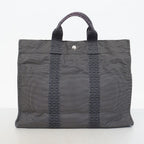 Hermes Tote Her Line MM Canvas Gray Silver — view 9