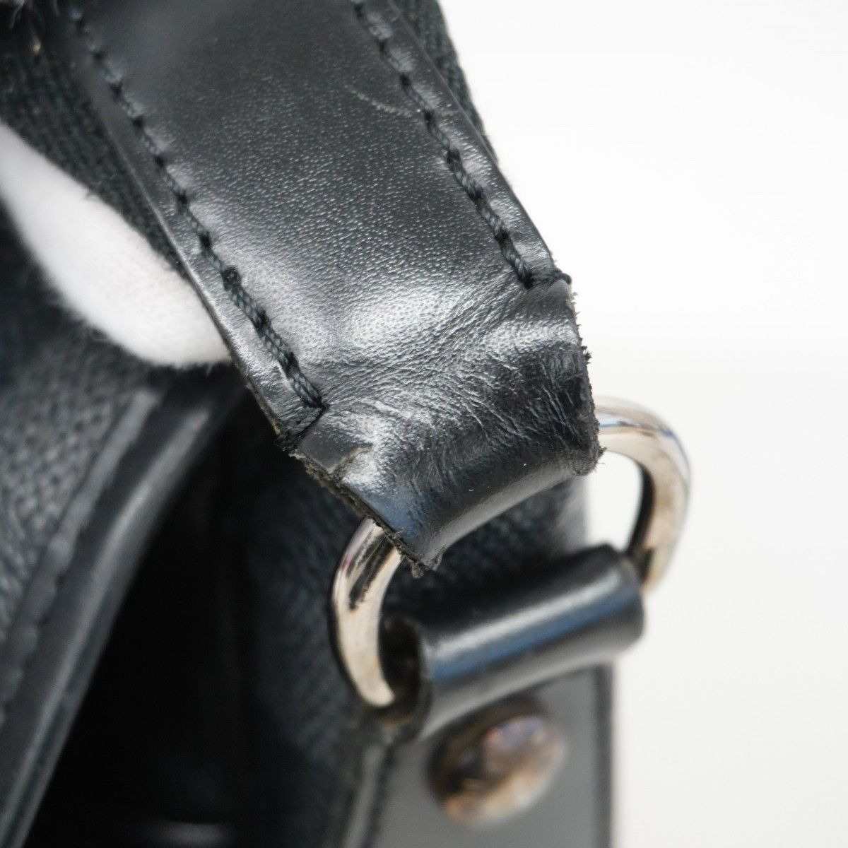 Louis Vuitton Shoulder Bag Damier Graphite Daniel MM Black Gray — view 7