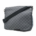 Louis Vuitton Shoulder Bag Damier Graphite Daniel MM Black Gray