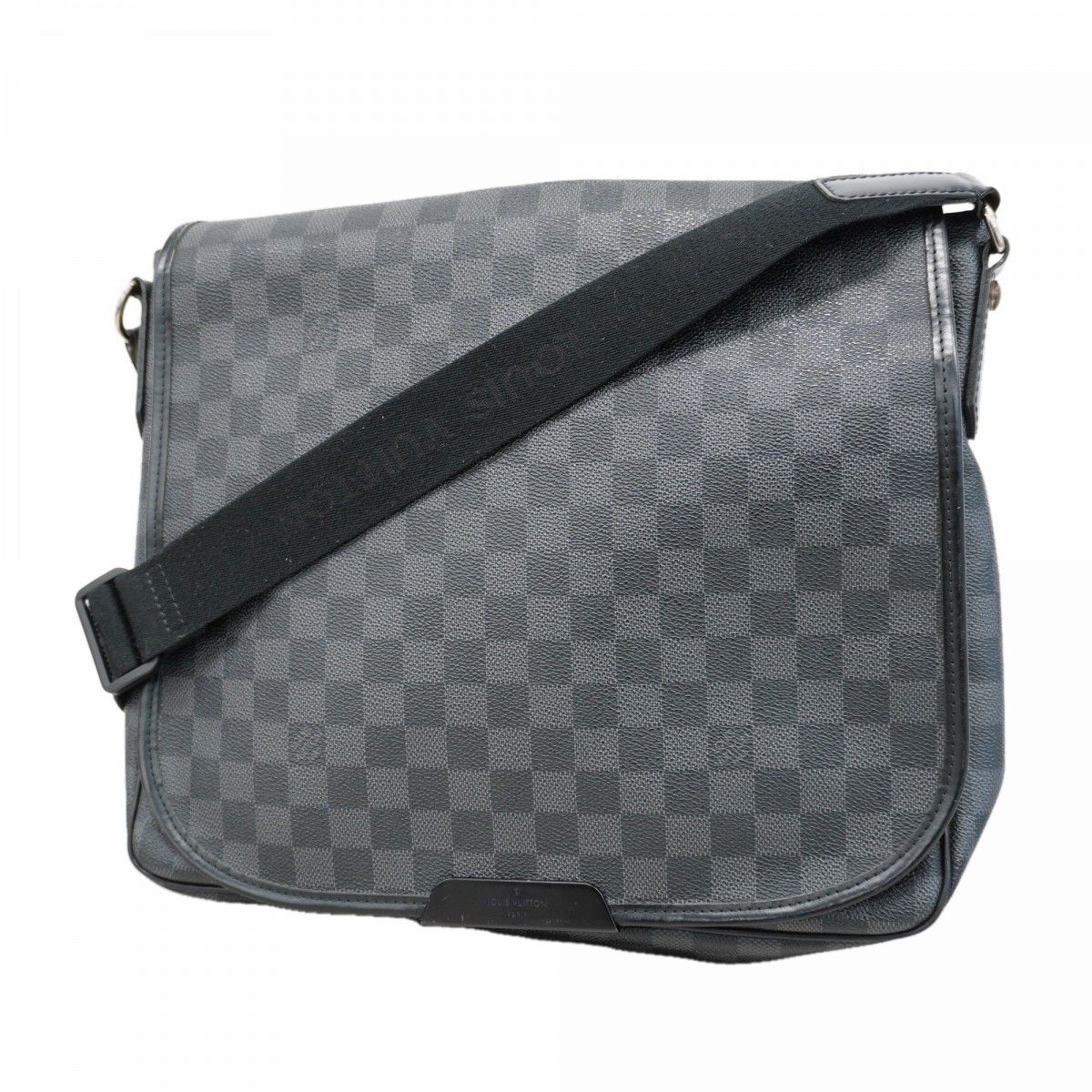 Louis Vuitton Shoulder Bag Damier Graphite Daniel MM Black Gray