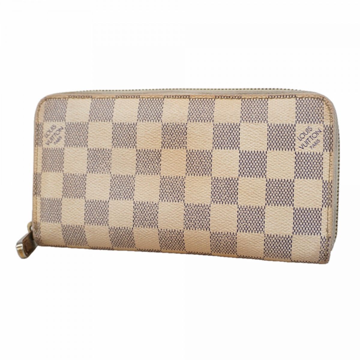 Louis Vuitton Wallet Damier Azur Zippy White
