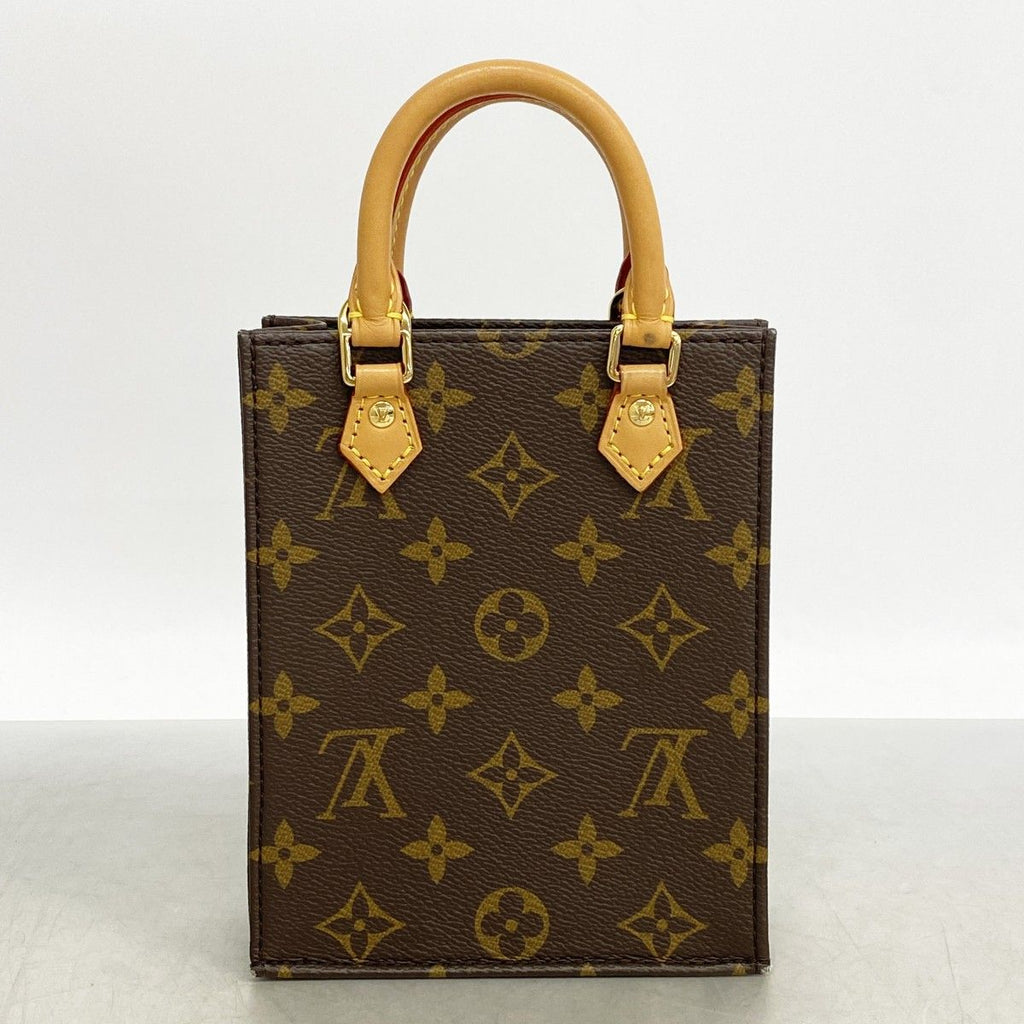 Louis Vuitton Handbag Monogram Petite Sac Plat Brown 2-Way — view 7