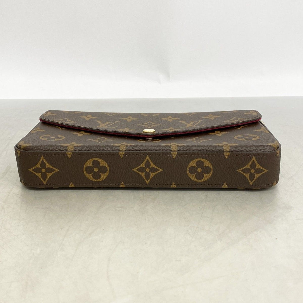 Louis Vuitton Shoulder Wallet Monogram Pochette Felicity Fuchsia — view 3