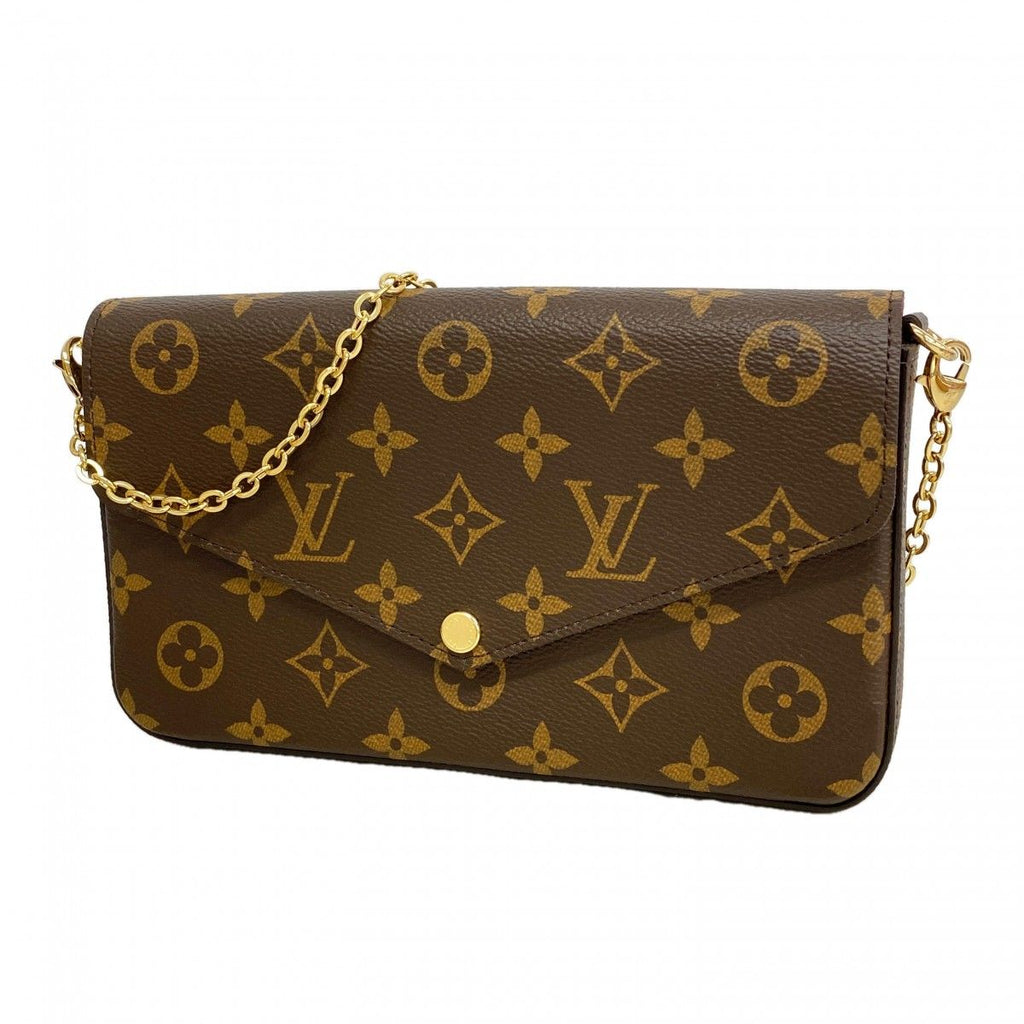 Louis Vuitton Shoulder Wallet Monogram Pochette Felicity Fuchsia