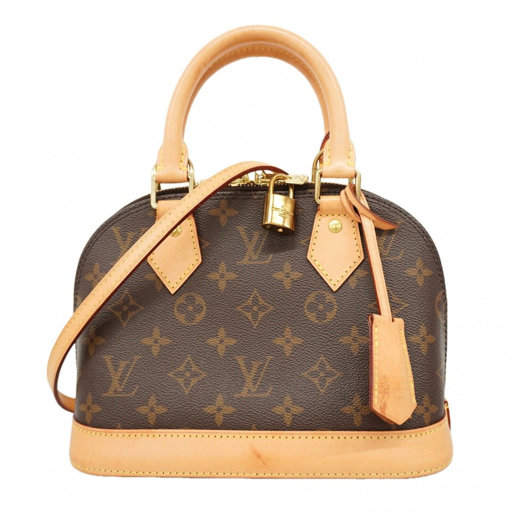 Louis Vuitton Handbag Monogram Alma BB Brown 2-Way