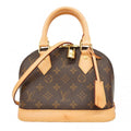 Louis Vuitton Handbag Monogram Alma BB Brown 2-Way
