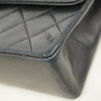 Chanel Shoulder Bag Quilted Lambskin Black Gold — view 6