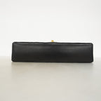 Chanel Shoulder Bag Quilted Lambskin Black Gold — view 3