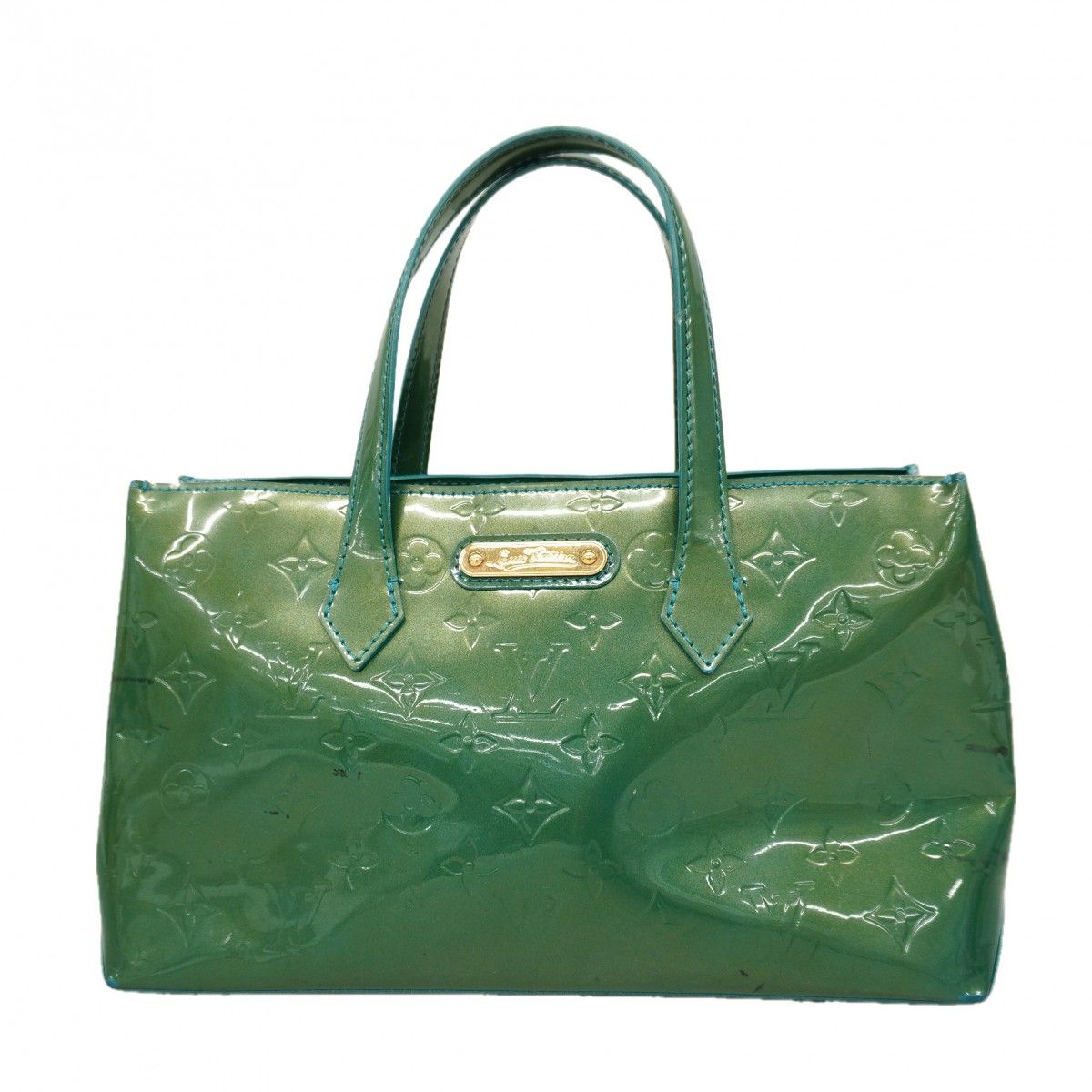Louis Vuitton Handbag Vernis Wilshire Blue Bird Galactic Cles