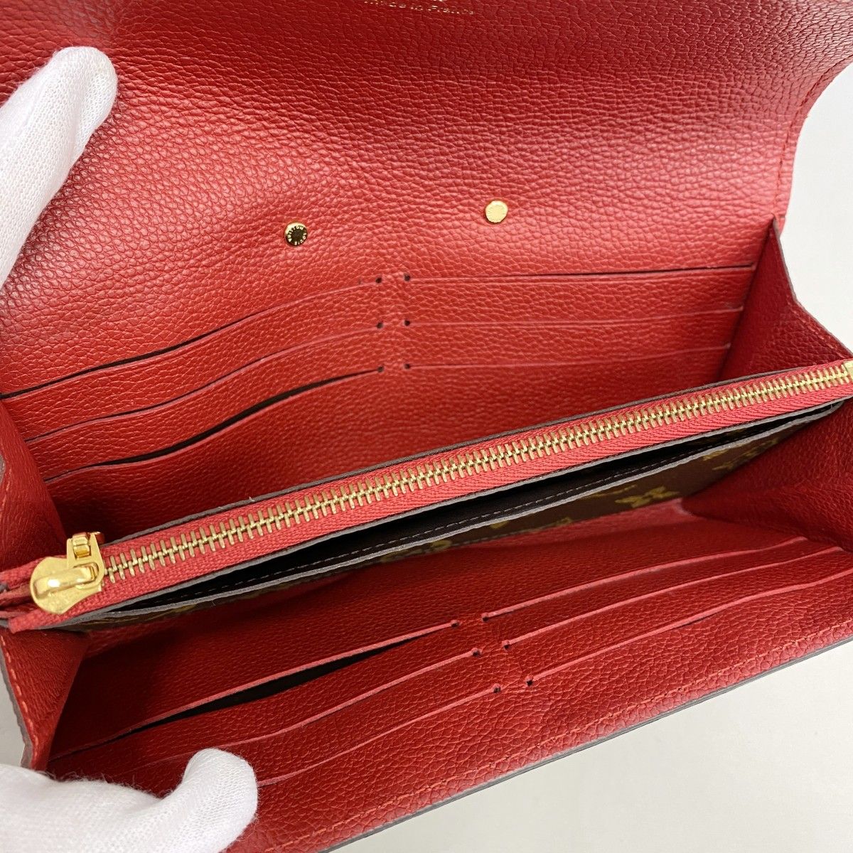 Louis Vuitton Wallet Monogram Portefeuille Pallas Brown Cerise — view 3