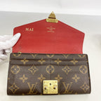 Louis Vuitton Wallet Monogram Portefeuille Pallas Brown Cerise — view 9