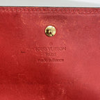 Louis Vuitton Wallet Vernis Portefeuille Sarah Chain Cerise — view 4