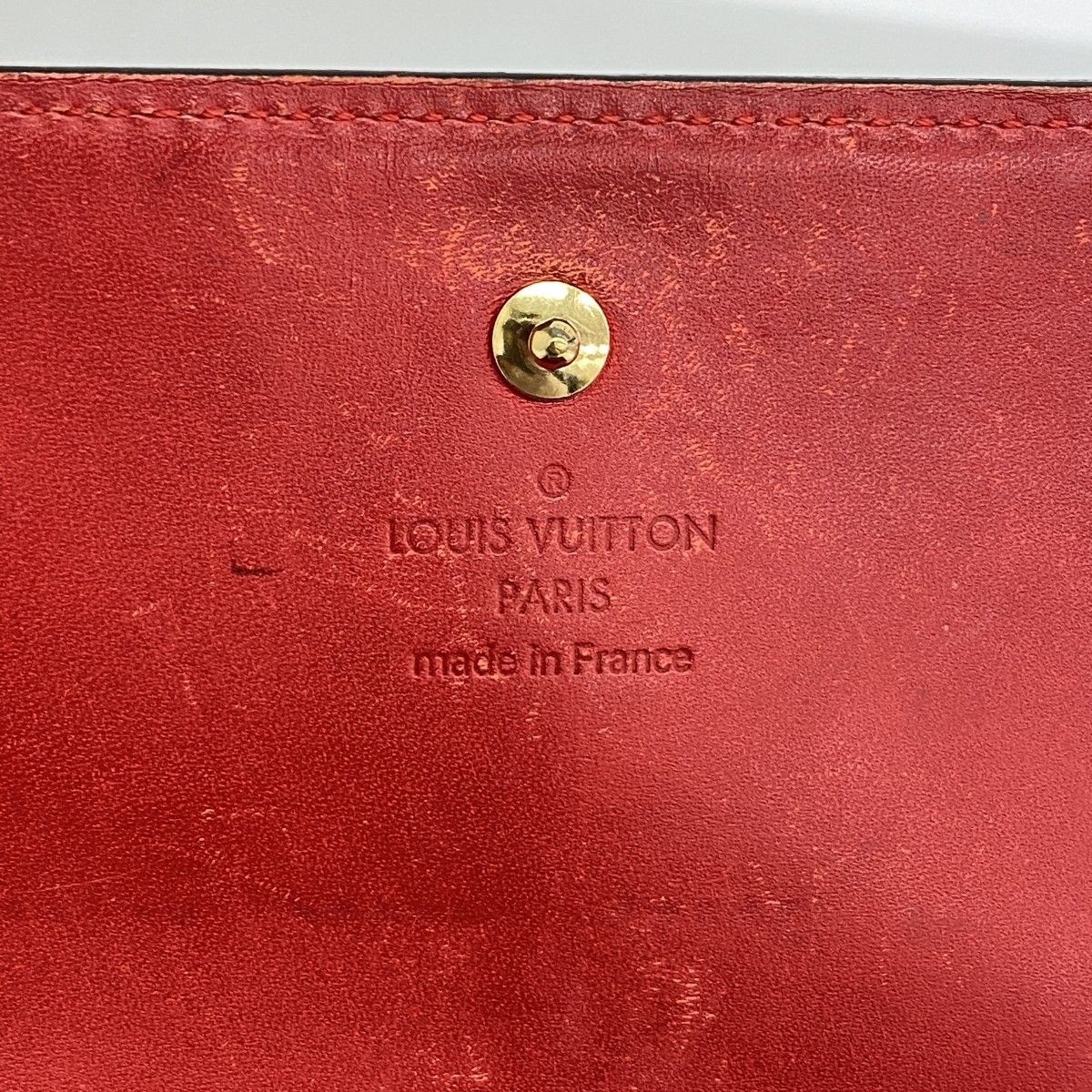 Louis Vuitton Wallet Vernis Portefeuille Sarah Chain Cerise — view 4