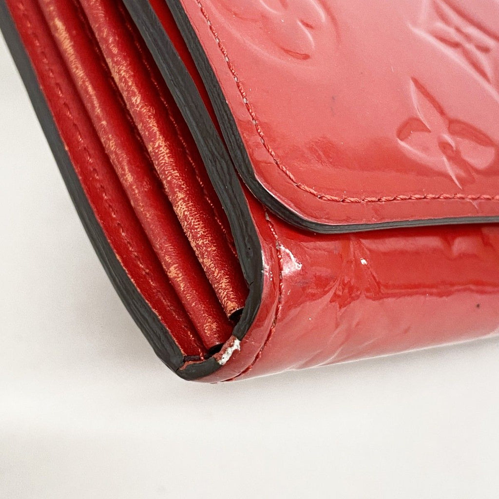 Louis Vuitton Wallet Vernis Portefeuille Sarah Chain Cerise — view 6