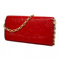 Louis Vuitton Wallet Vernis Portefeuille Sarah Chain Cerise