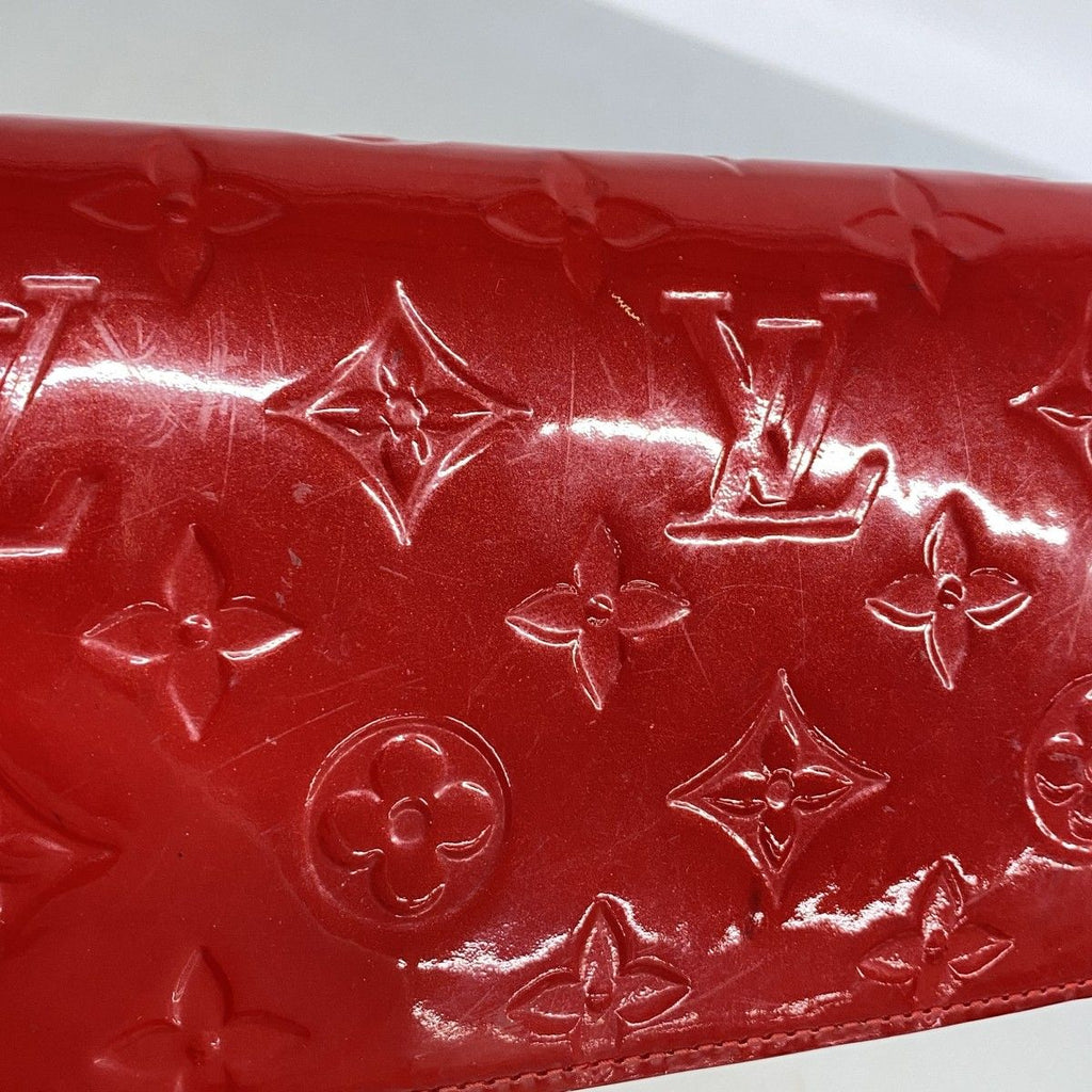 Louis Vuitton Wallet Vernis Portefeuille Sarah Chain Cerise — view 8