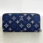 Louis Vuitton Wallet Monogram Shadow Zippy Horizontal Navy Blue — view 5