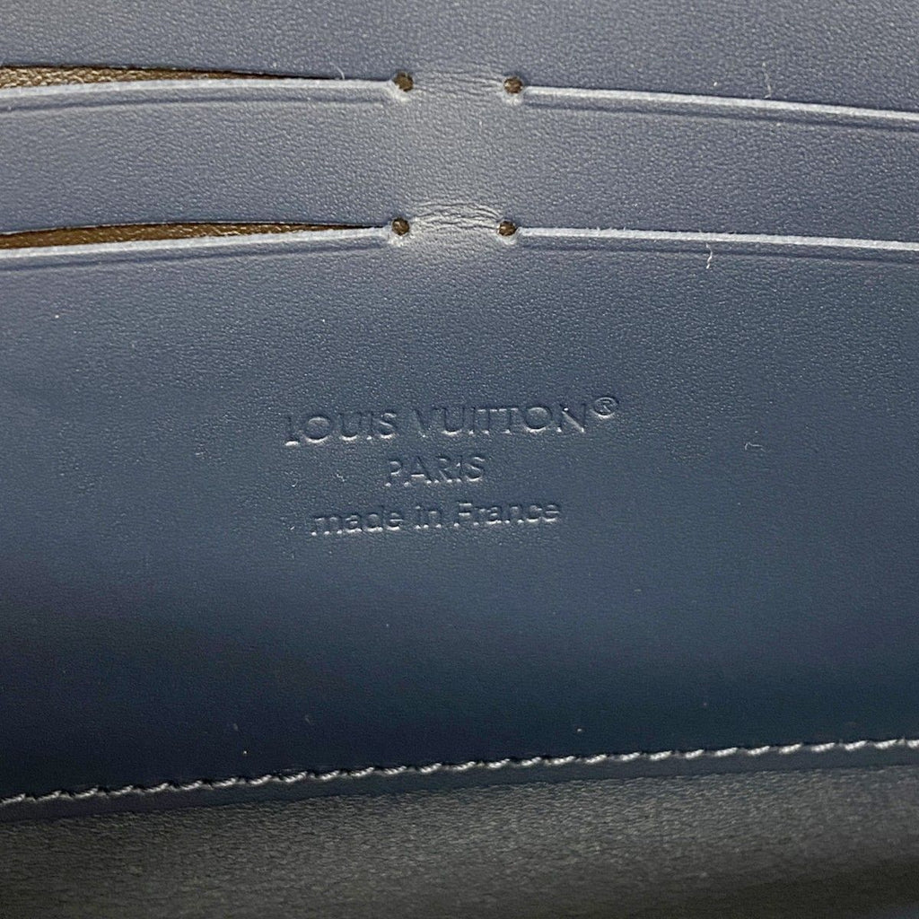 Louis Vuitton Wallet Monogram Shadow Zippy Horizontal Navy Blue — view 4