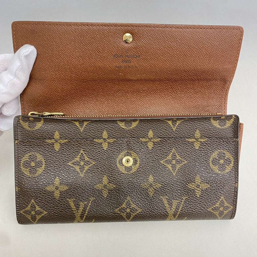 Louis Vuitton Wallet Monogram Pochette Porte-Monnaie Cles Brown — view 8