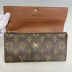 Louis Vuitton Wallet Monogram Pochette Porte-Monnaie Cles Brown — view 8