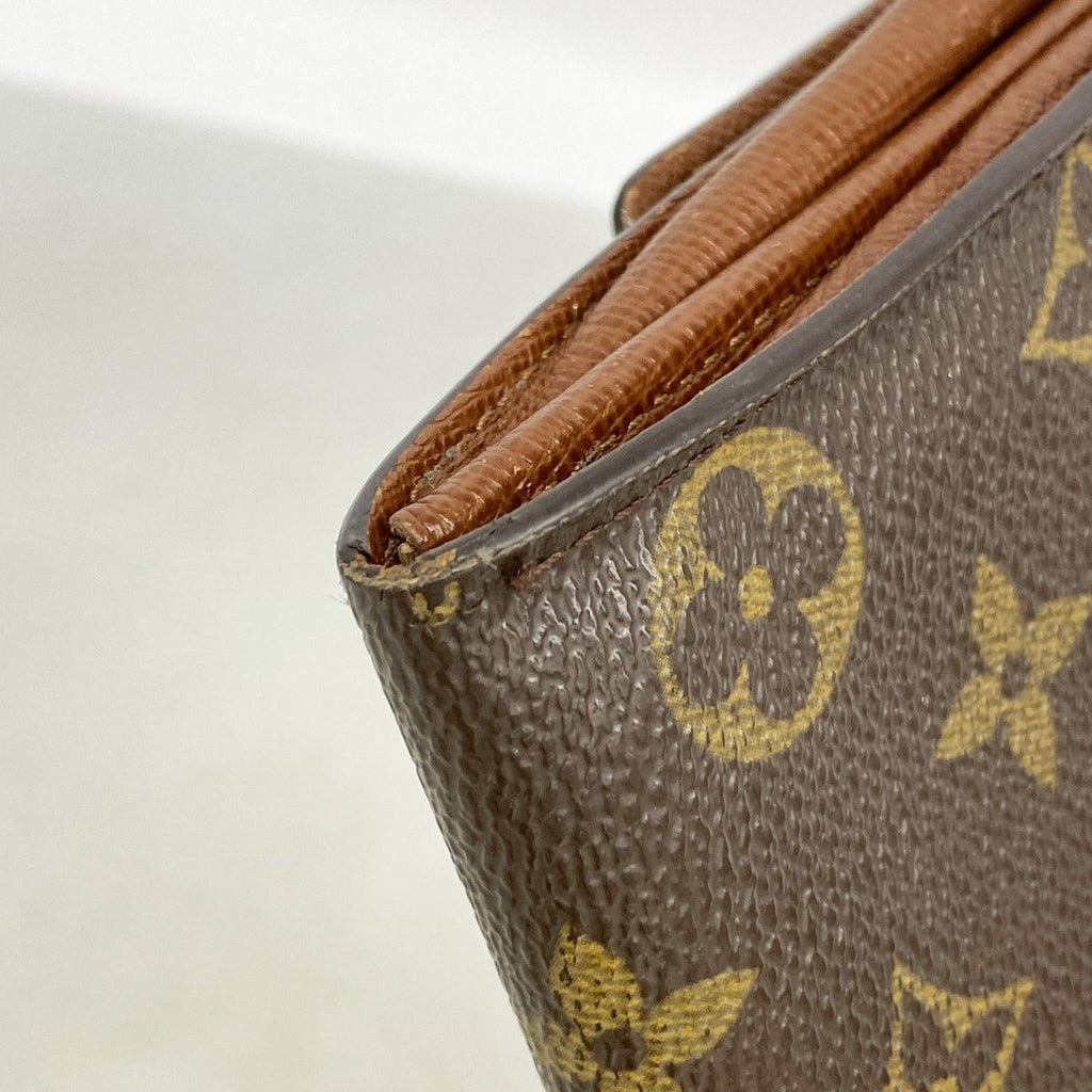Louis Vuitton Wallet Monogram Pochette Porte-Monnaie Cles Brown — view 6