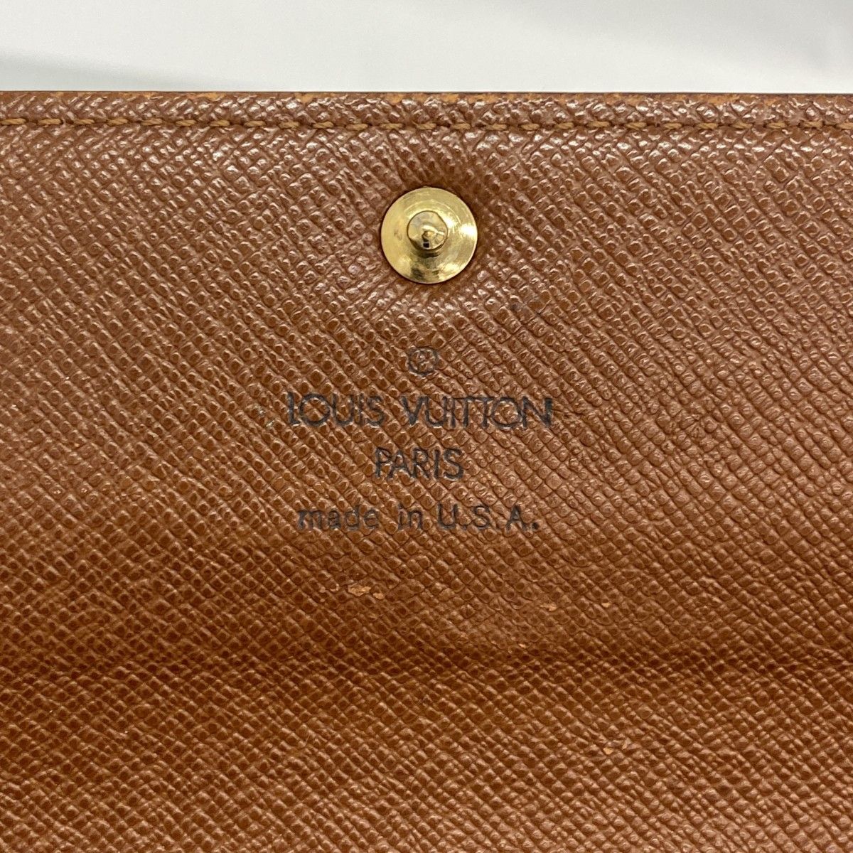 Louis Vuitton Wallet Monogram Pochette Porte-Monnaie Cles Brown — view 4