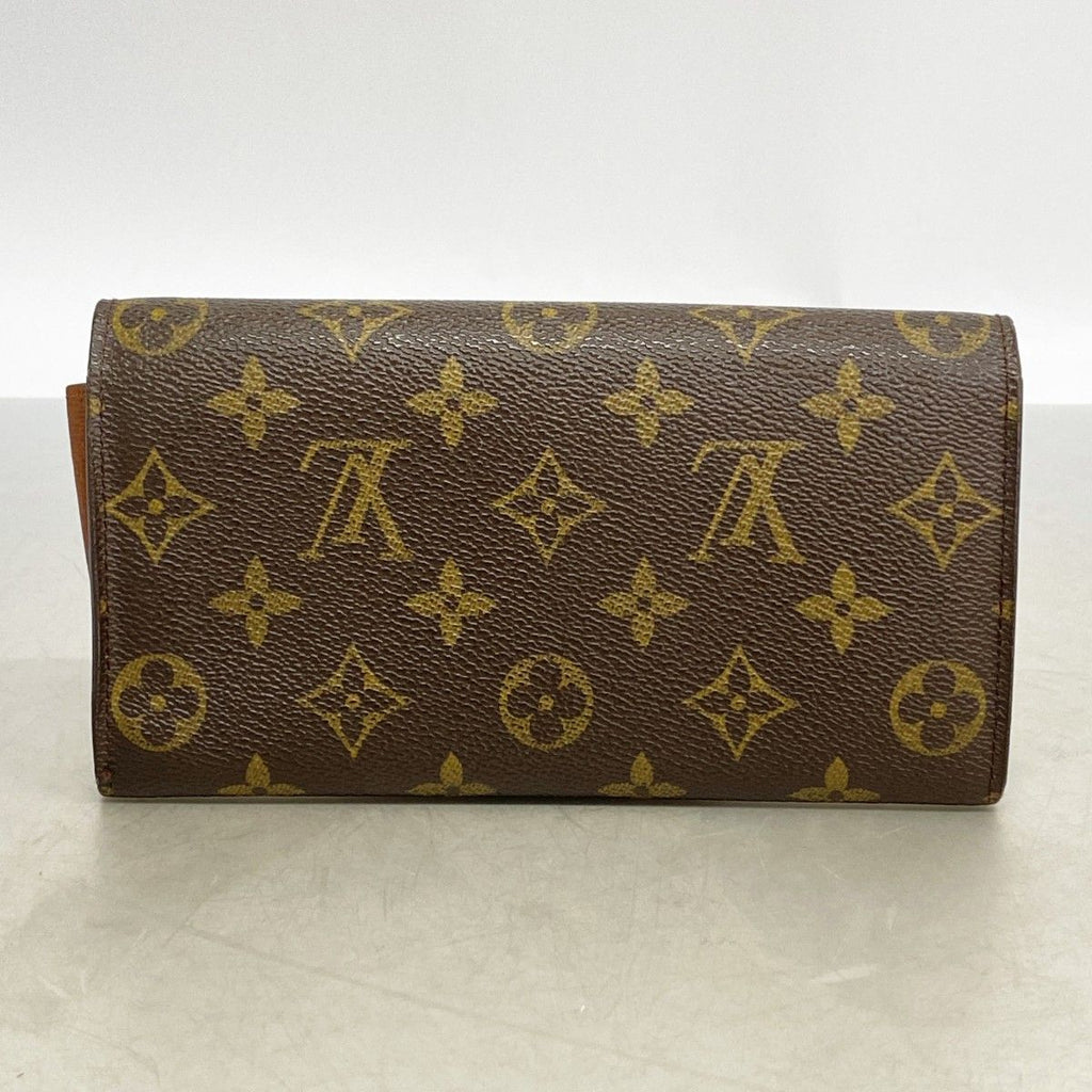 Louis Vuitton Wallet Monogram Pochette Porte-Monnaie Cles Brown — view 9