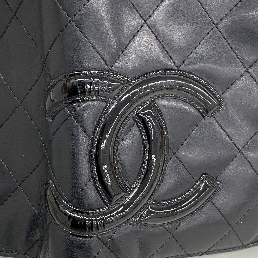 Chanel Wallet Cambon Lambskin Black Silver — view 7