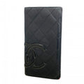 Chanel Wallet Cambon Lambskin Black Silver
