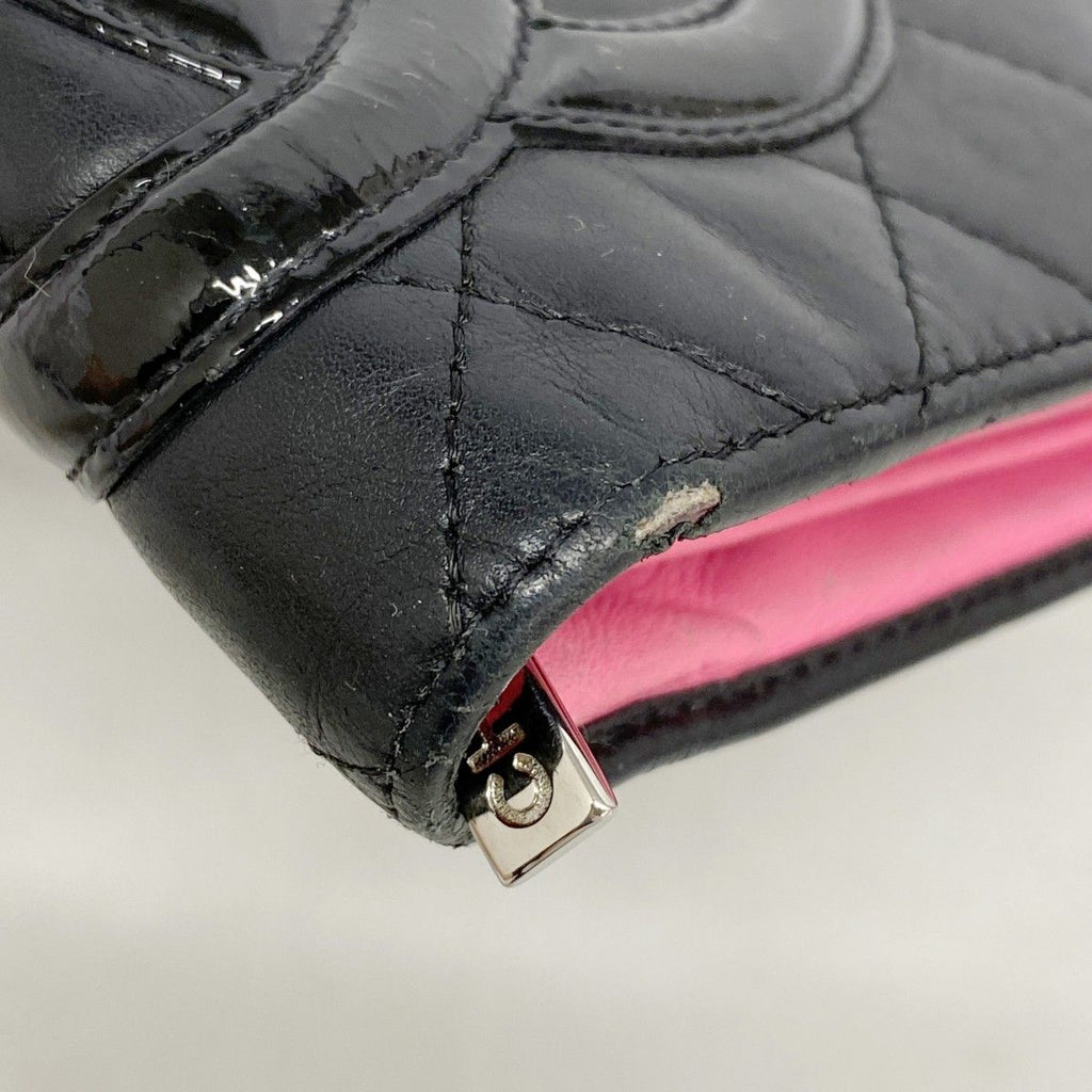 Chanel Wallet Cambon Lambskin Black Silver — view 6