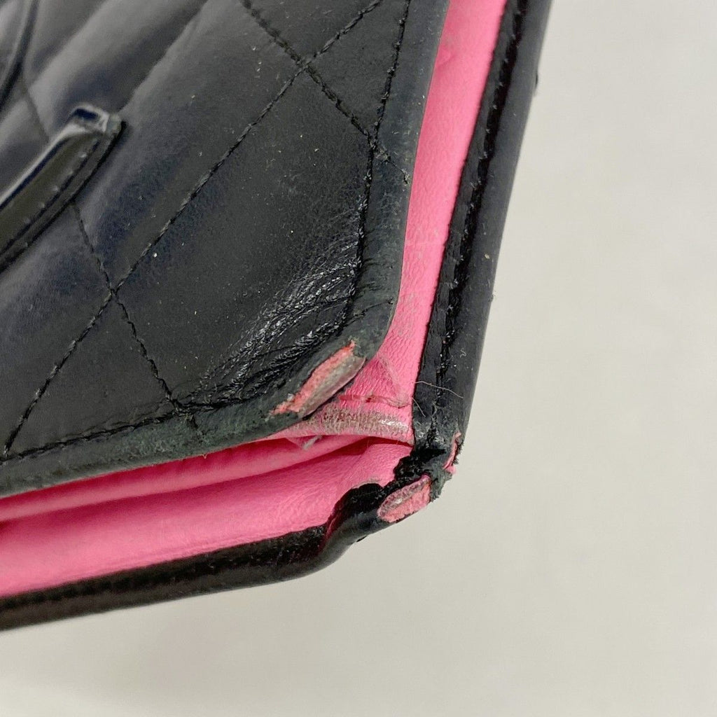 Chanel Wallet Cambon Lambskin Black Silver — view 5