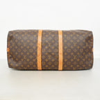 Louis Vuitton Boston Bag Monogram Keepall Bandouliere 55 Brown — view 3