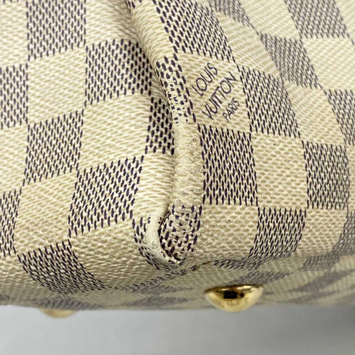 Louis Vuitton Handbag Damier Azur Lymington White — view 6