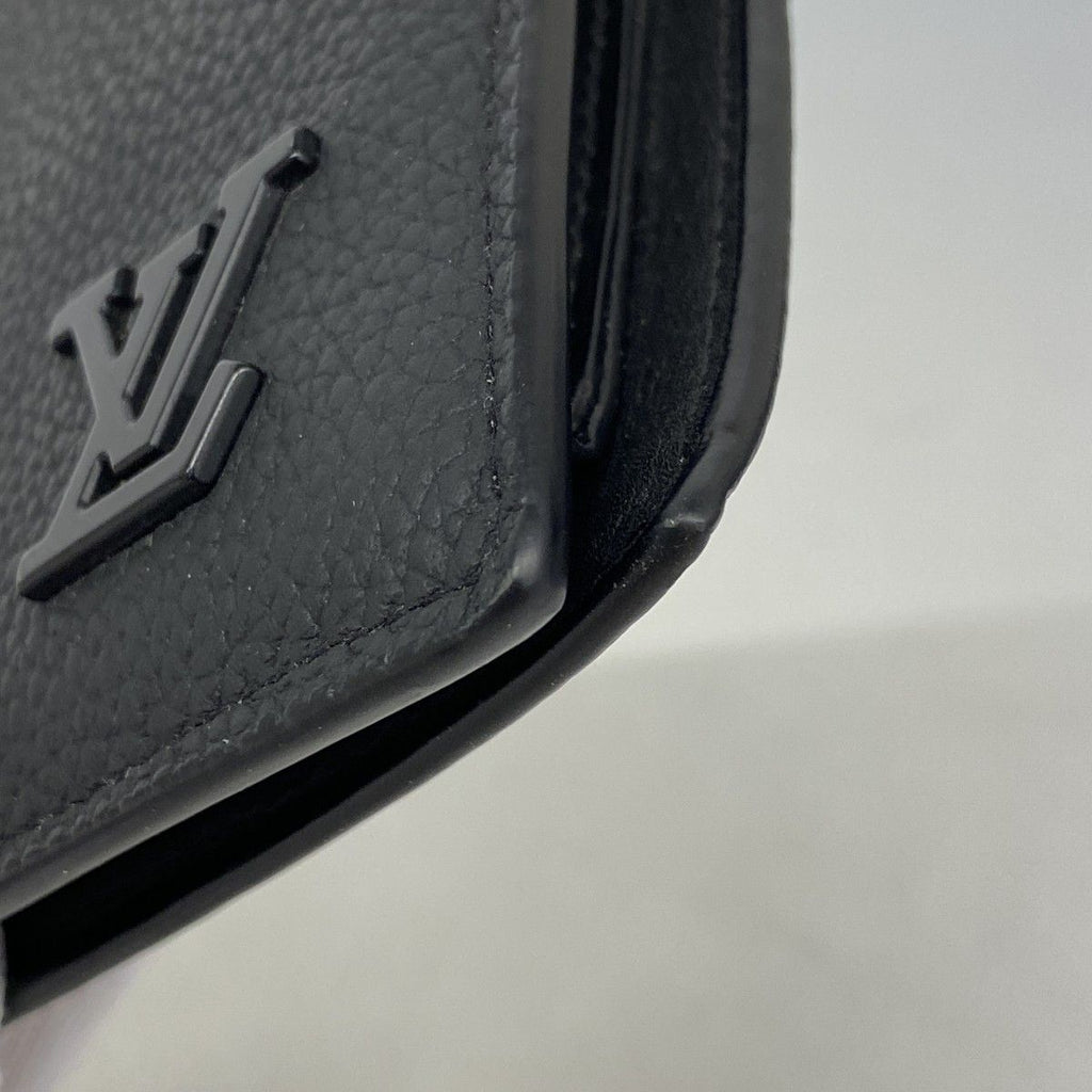 Louis Vuitton Wallet Aerogram Portefeuille Marco Black — view 5