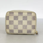 Louis Vuitton Coin Case Damier Azur Zippy Purse White — view 7