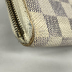 Louis Vuitton Coin Case Damier Azur Zippy Purse White — view 6