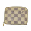 Louis Vuitton Coin Case Damier Azur Zippy Purse White